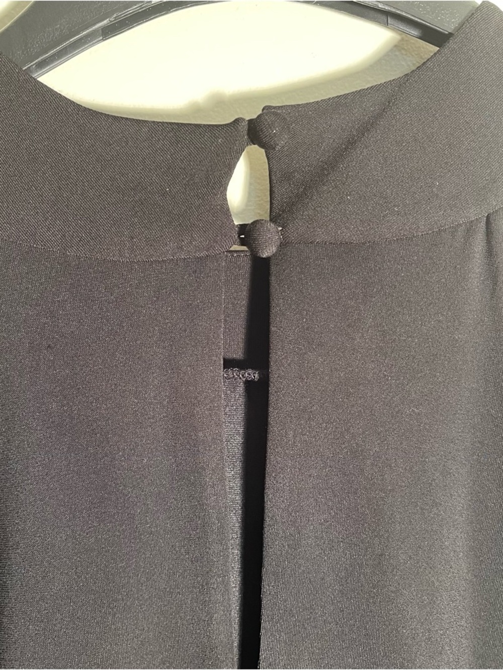 Ashley Stewart Black Midi Dress with Halter-Neck - Picture 3 of 6